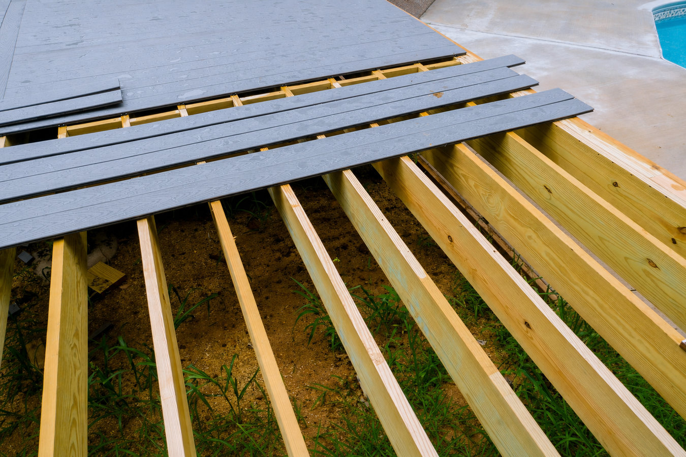 Trex deck installation in Merced, CA